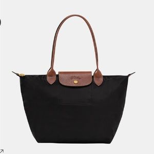 BLACK LONGCHAMP LE PLAIGE ORIGINAL TOTE BAG